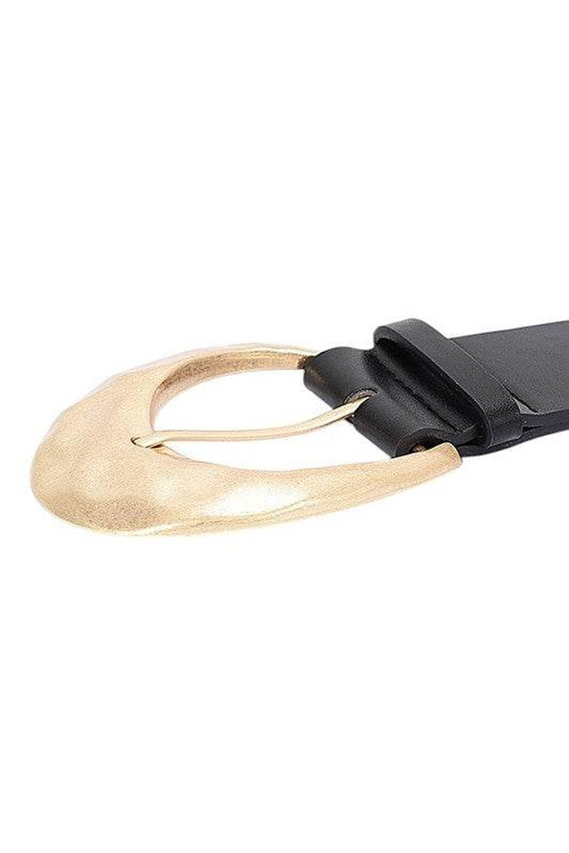 Elevate Your Look with the Classic Oval Buckle Fashion Belt