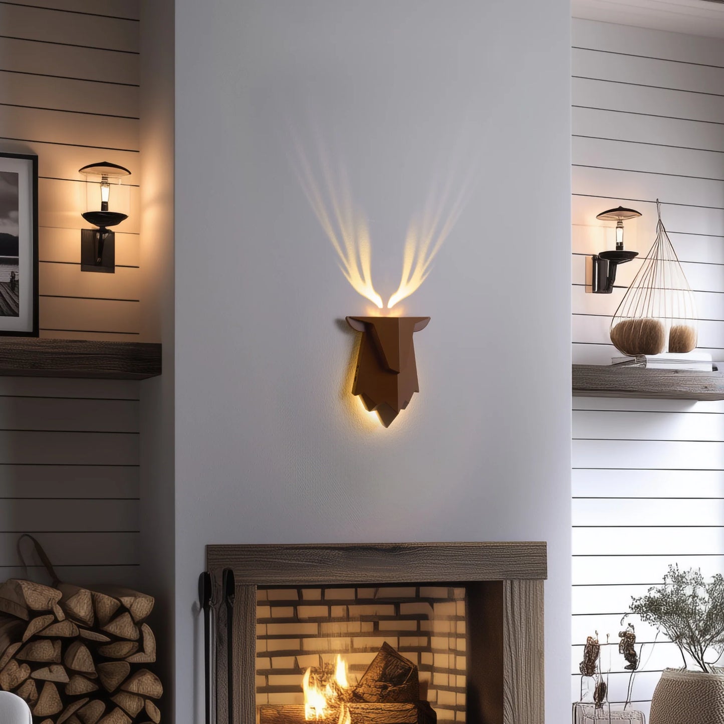 Illuminate Your Space with the Elk Wall Lamp - A Stunning Projection of Artistic Charm