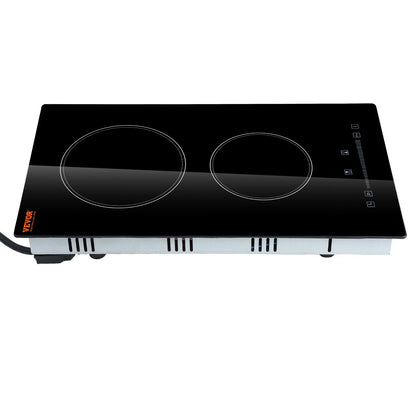 Experience Effortless Cooking with the VEVOR 20" Electric Built-in Cooktop – 2 Powerful Burners, Touch Control, and Safety Features for the Modern Kitchen