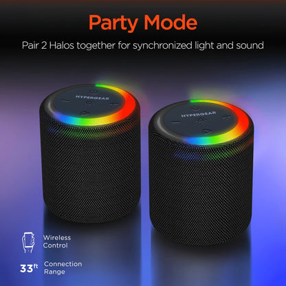 Hypergear Halo Wireless LED Speaker **Non-Refundable Item**
