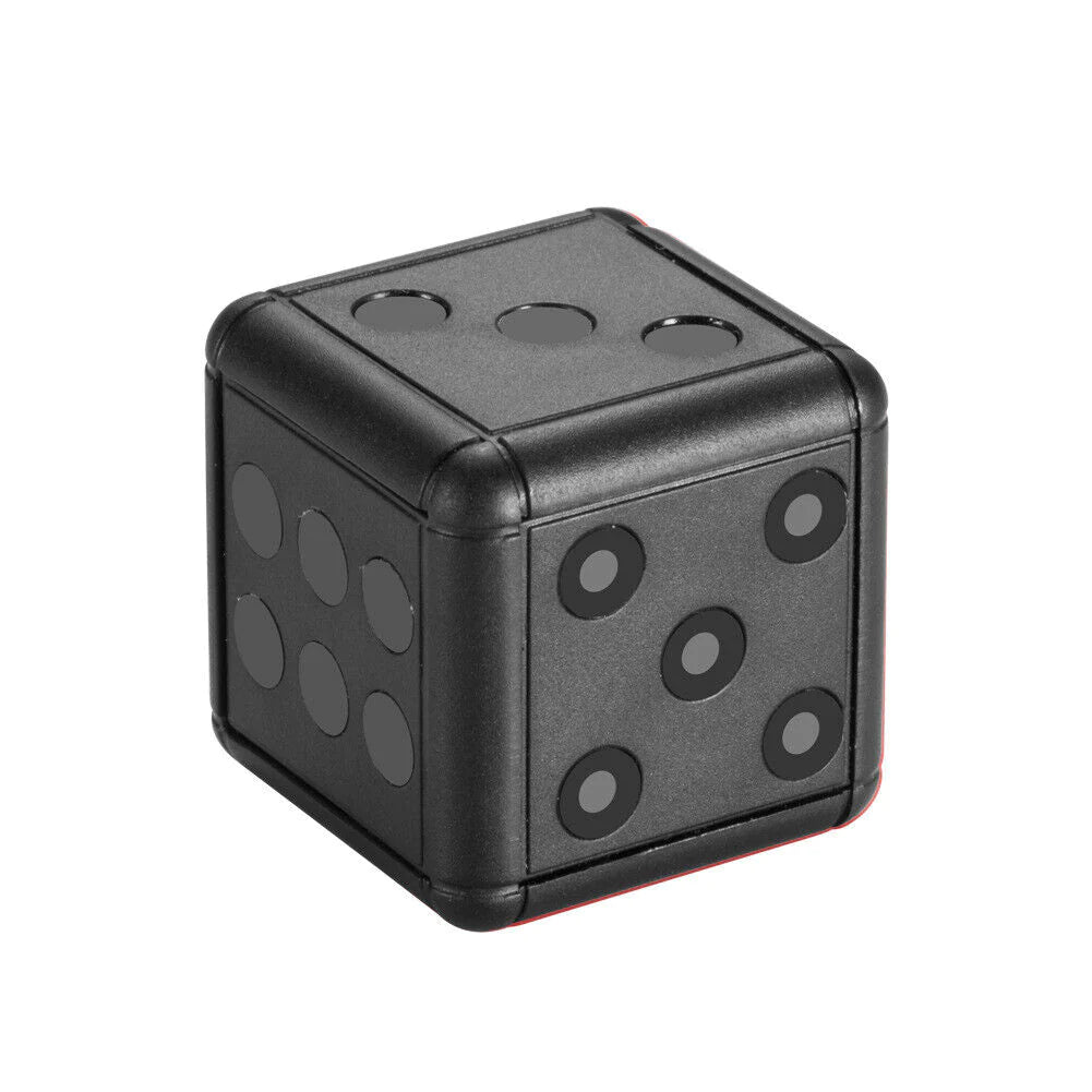 Compact HD 1080P Mini Dice Camera with Night Vision and Motion Detection for Home Security