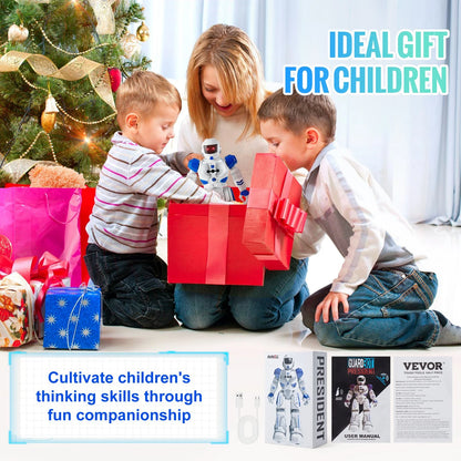 VEVOR Kids RC Robot Toy - Programmable, Dancing & Talking Fun for Ultimate Playtime!