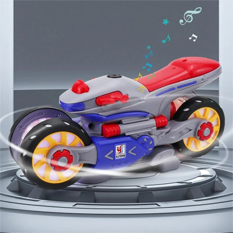 Transform Your Child's Playtime with the Electric Stunt Motorcycle - Light, Music, and Fun Await!