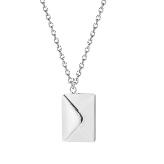 Capture Her Heart with the Elegant Envelope Necklace - Perfect Mother's Day Gift 2024!