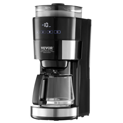 Experience Barista Quality at Home: VEVOR 10-Cup Drip Coffee Maker with Customizable Brew Strength