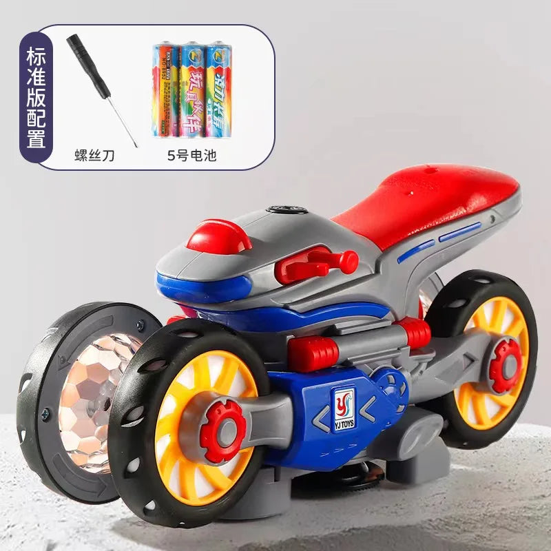Transform Your Child's Playtime with the Electric Stunt Motorcycle - Light, Music, and Fun Await!