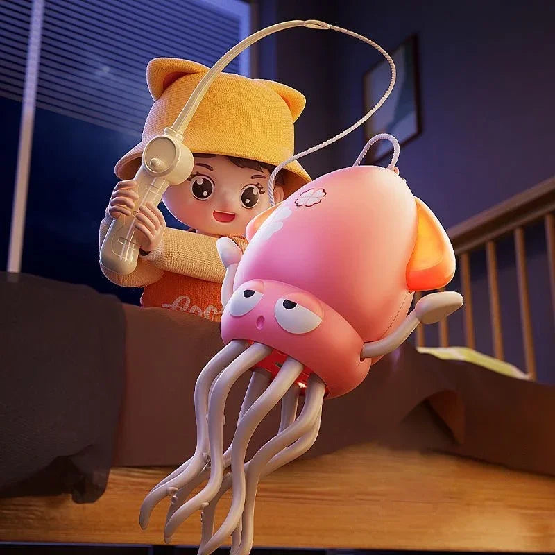 Exciting Electric Dancing Squid Toy with LED Lights, Music, and Smart Obstacle Avoidance for Endless Fun