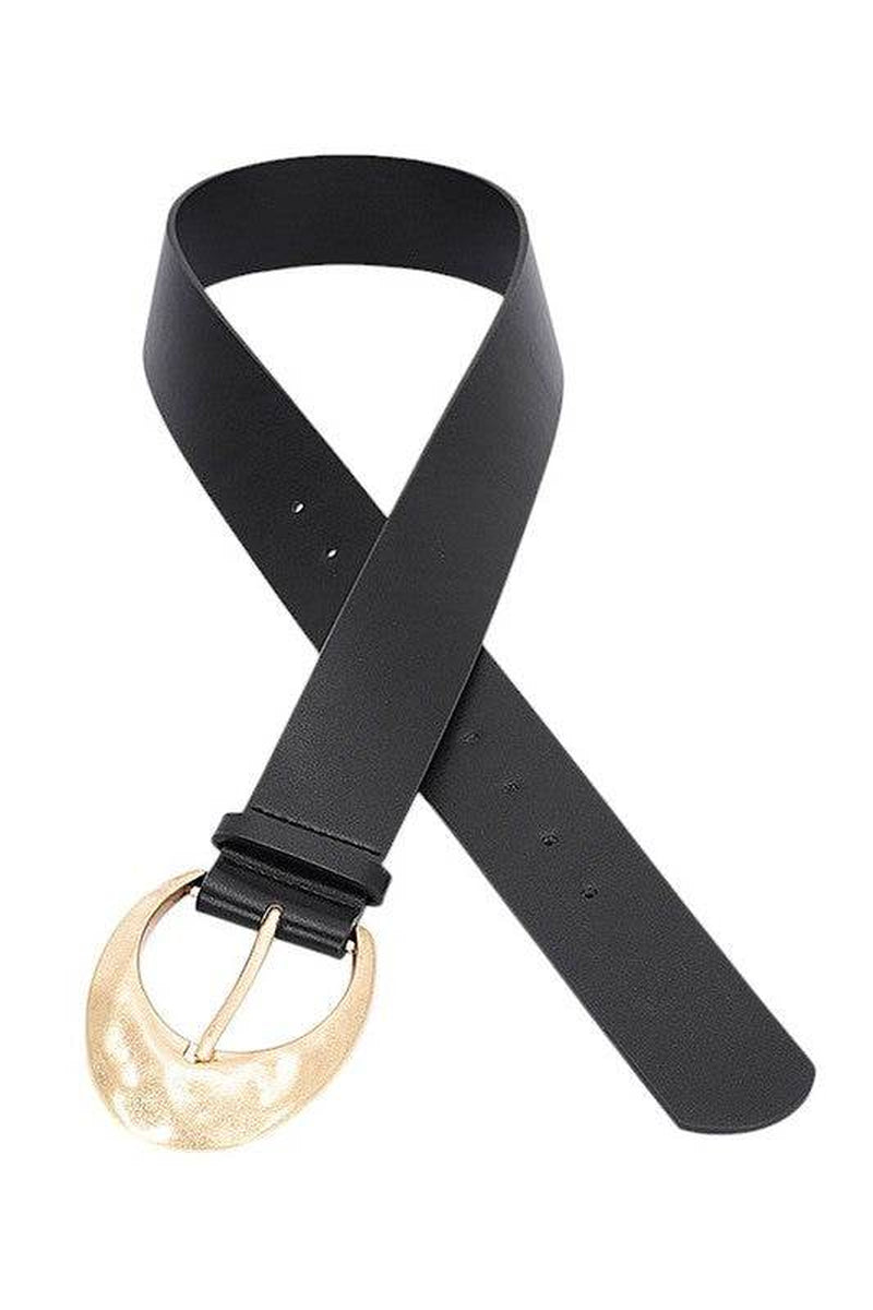 Elevate Your Look with the Classic Oval Buckle Fashion Belt