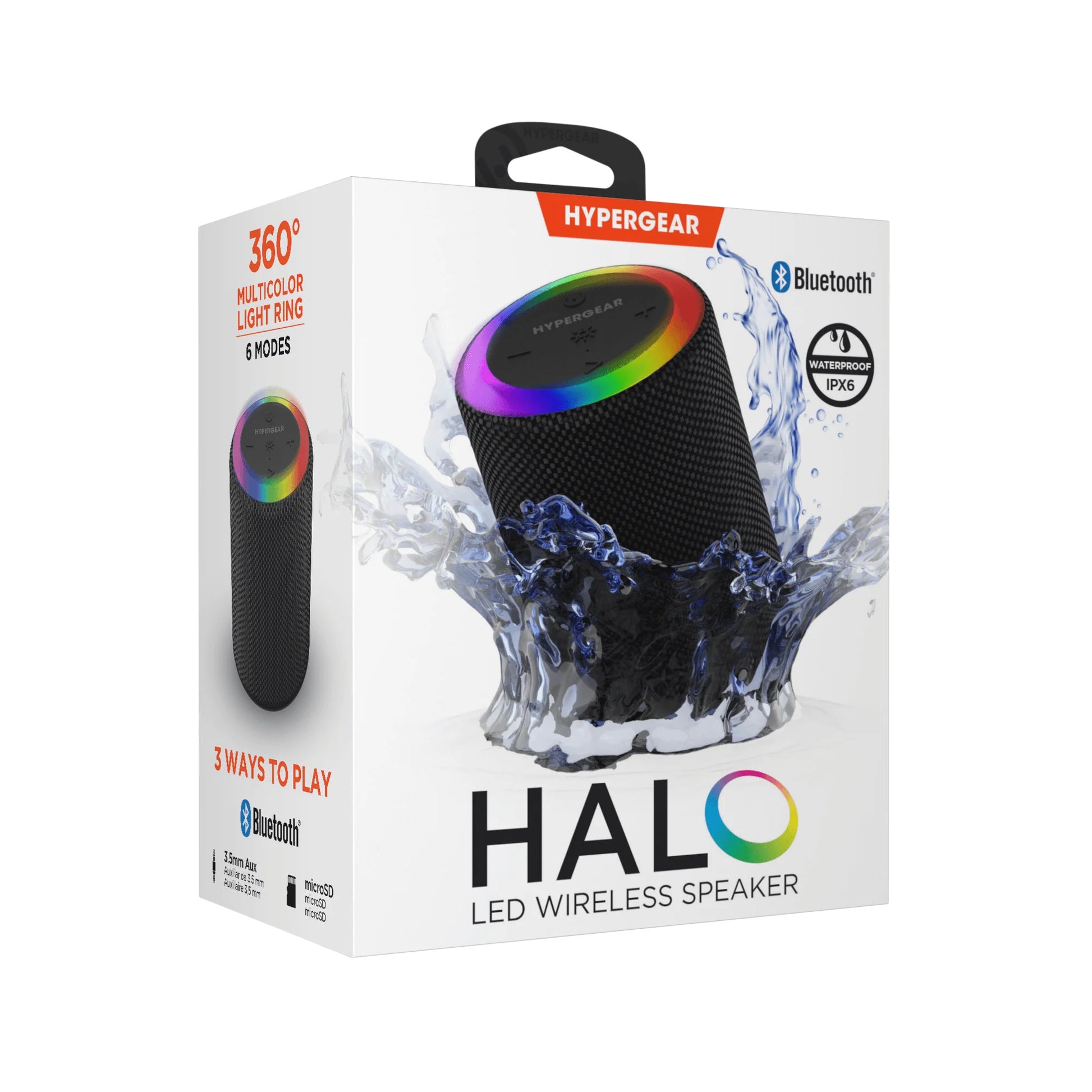 Hypergear Halo Wireless LED Speaker **Non-Refundable Item**