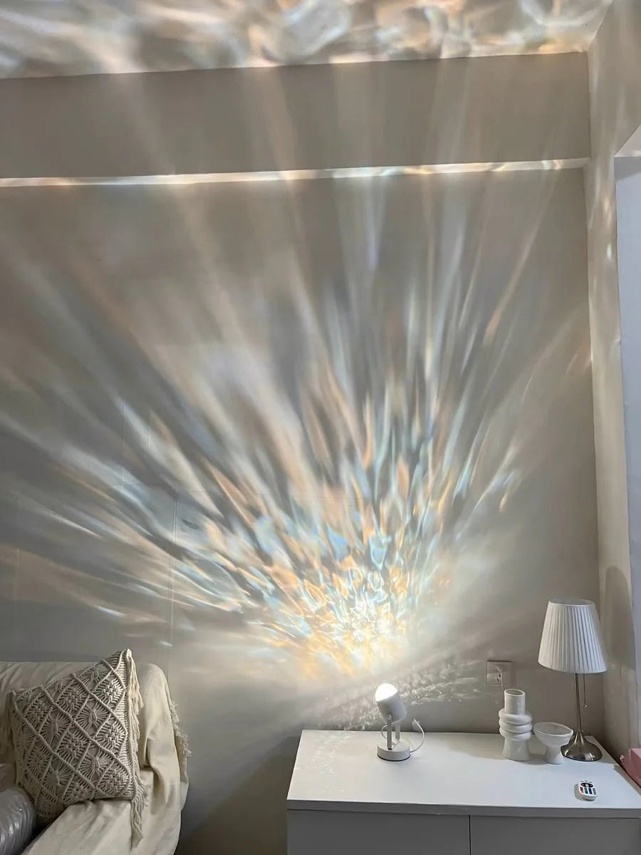 Transform Your Space with the Ripple Projector Decorative Table Lamp - A Stunning Contemporary Ambient Lighting Solution