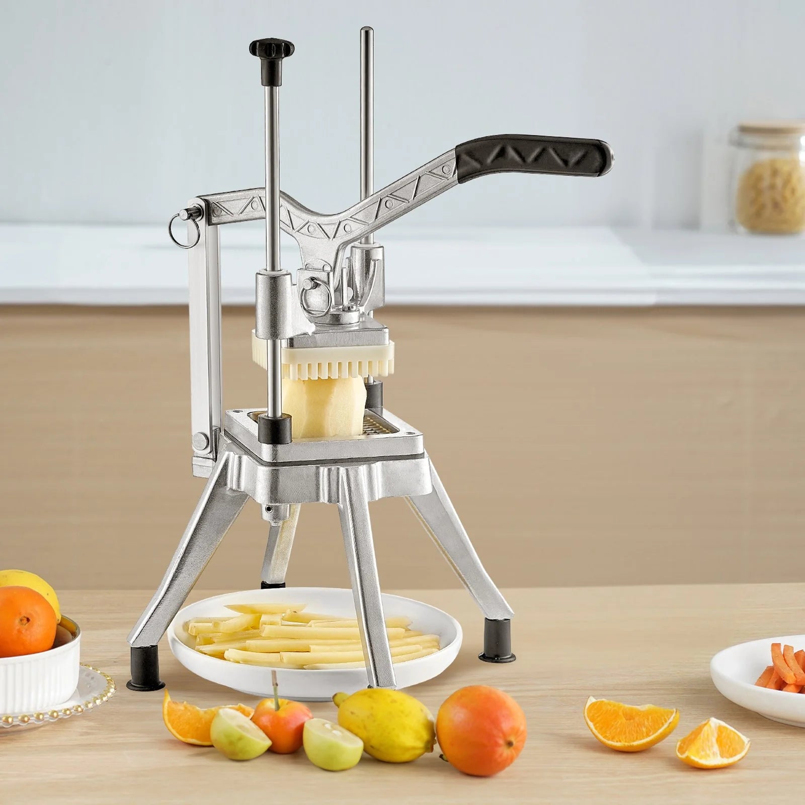 Premium Professional Vegetable and Fruit Chopper with 4 Precision Blades for Effortless Food Preparation
