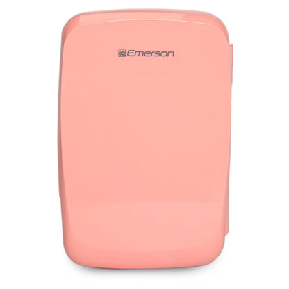 Emerson Compact Mini Fridge - Portable & Quiet with Secure Latch for 6 Cans - Perfect for Snacks & Beverages!