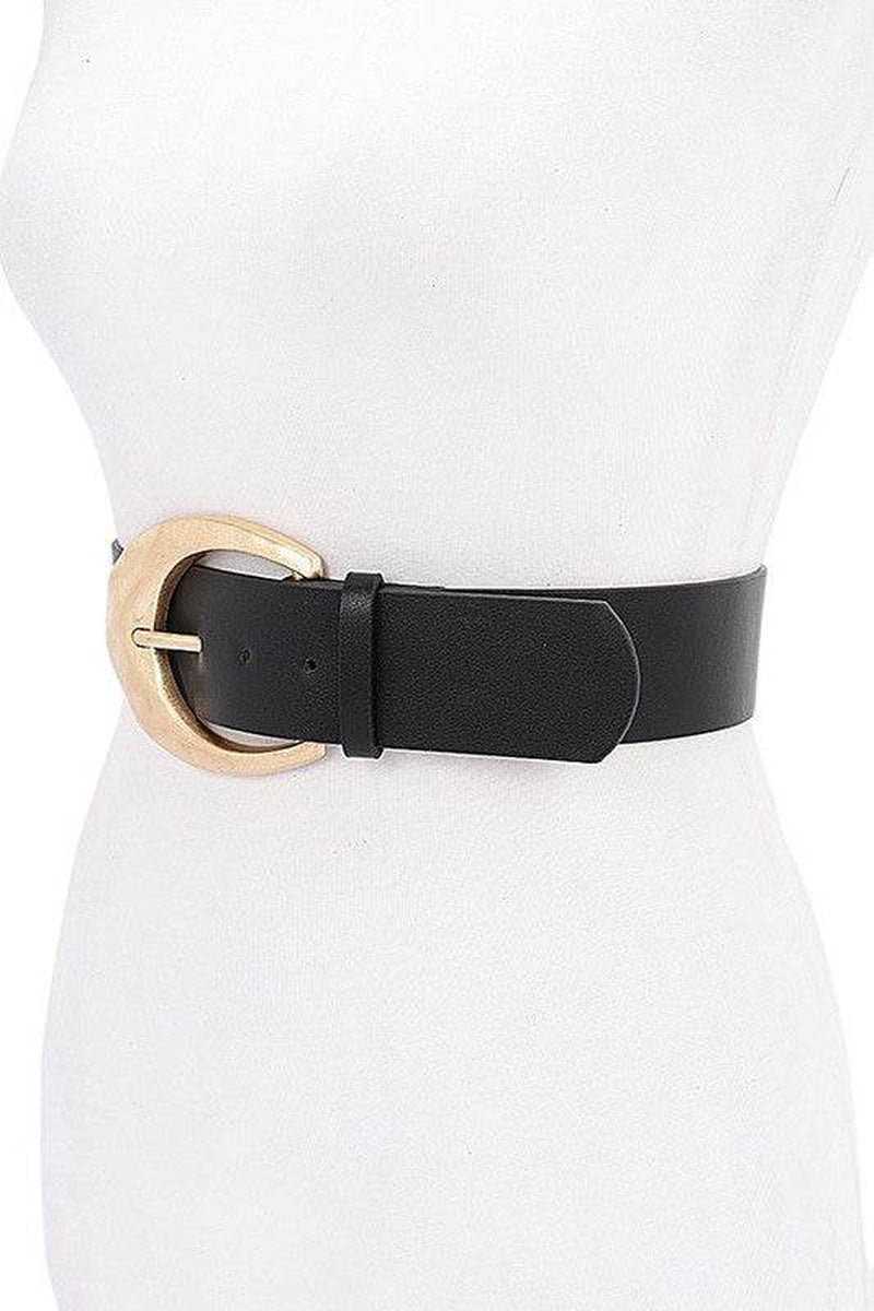 Elevate Your Look with the Classic Oval Buckle Fashion Belt