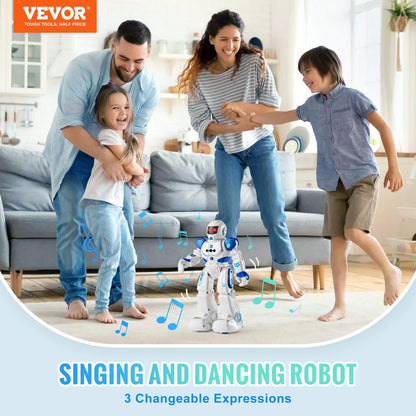 VEVOR Kids RC Robot Toy - Programmable, Dancing & Talking Fun for Ultimate Playtime!