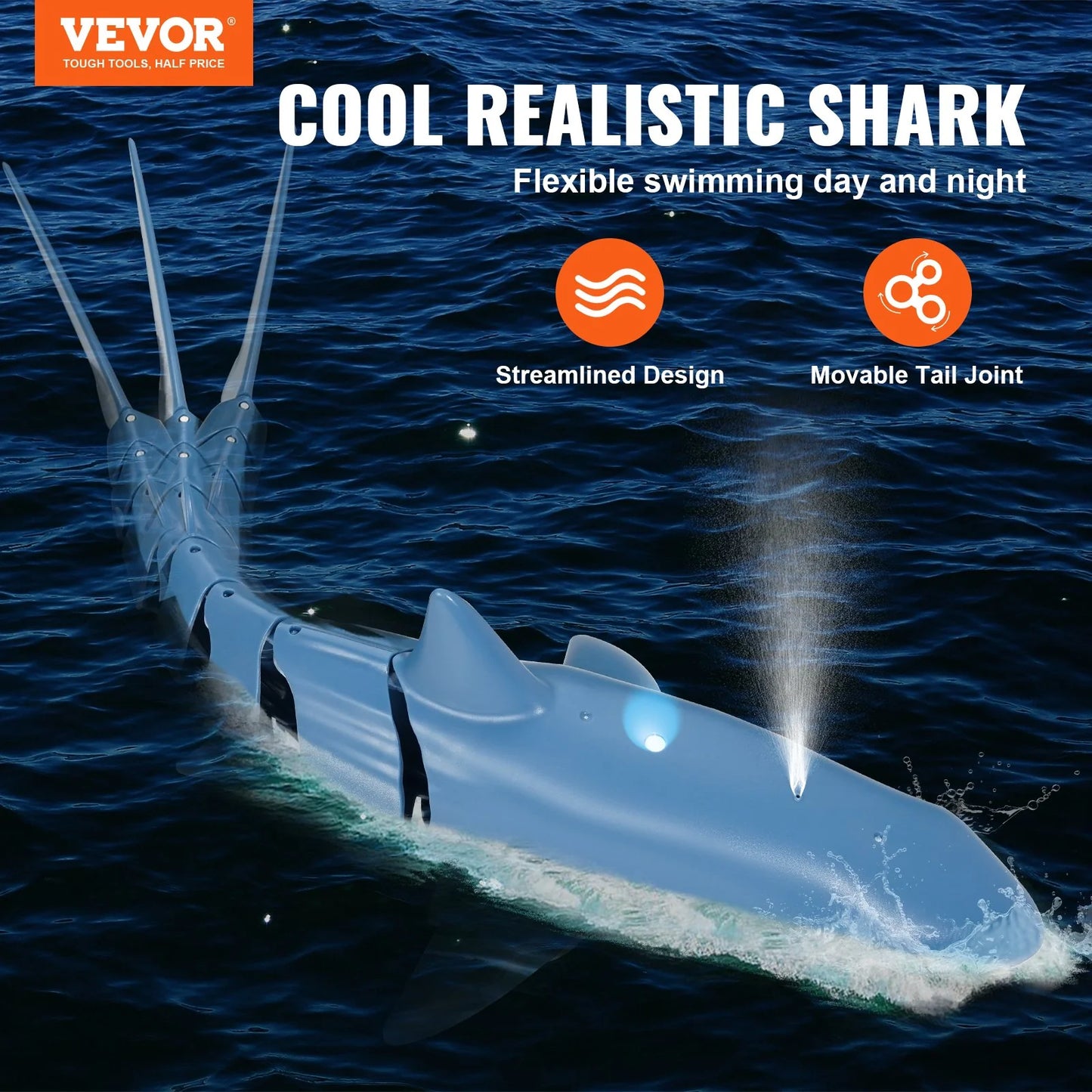 Experience Thrills with the VEVOR High-Speed Remote Control Shark Boat - The Ultimate 2.4 GHz RC Toy for Kids and Adults