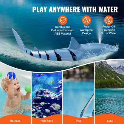 Experience Thrills with the VEVOR High-Speed Remote Control Shark Boat - The Ultimate 2.4 GHz RC Toy for Kids and Adults