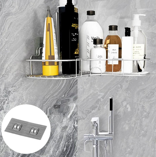 Triangular Shower Caddy Shelf - Corner Bathroom Storage Organizer
