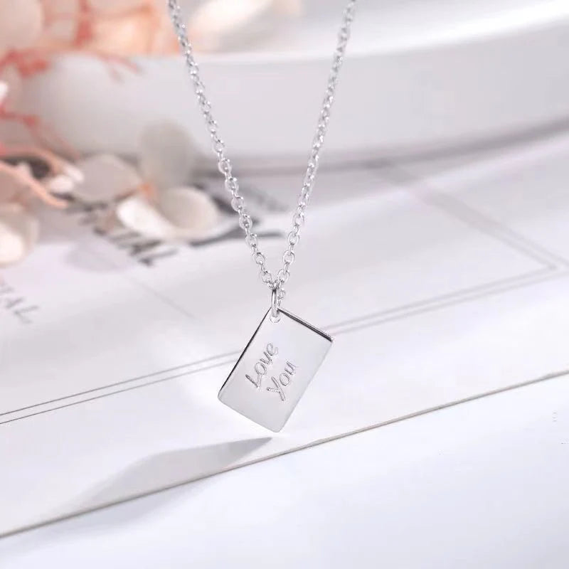 Capture Her Heart with the Elegant Envelope Necklace - Perfect Mother's Day Gift 2024!