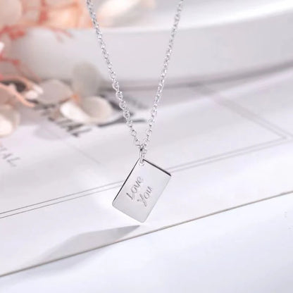 Capture Her Heart with the Elegant Envelope Necklace - Perfect Mother's Day Gift 2024!