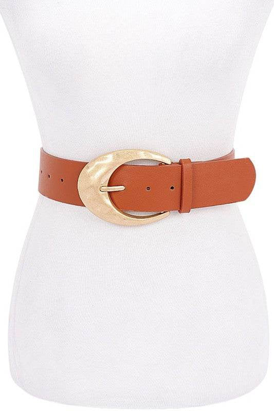 Elevate Your Look with the Classic Oval Buckle Fashion Belt