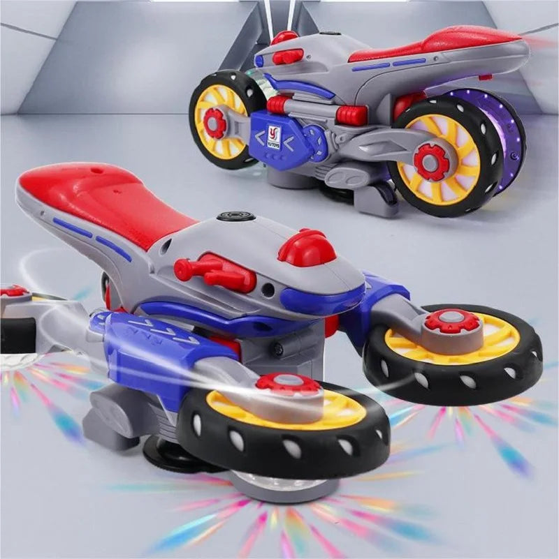 Transform Your Child's Playtime with the Electric Stunt Motorcycle - Light, Music, and Fun Await!