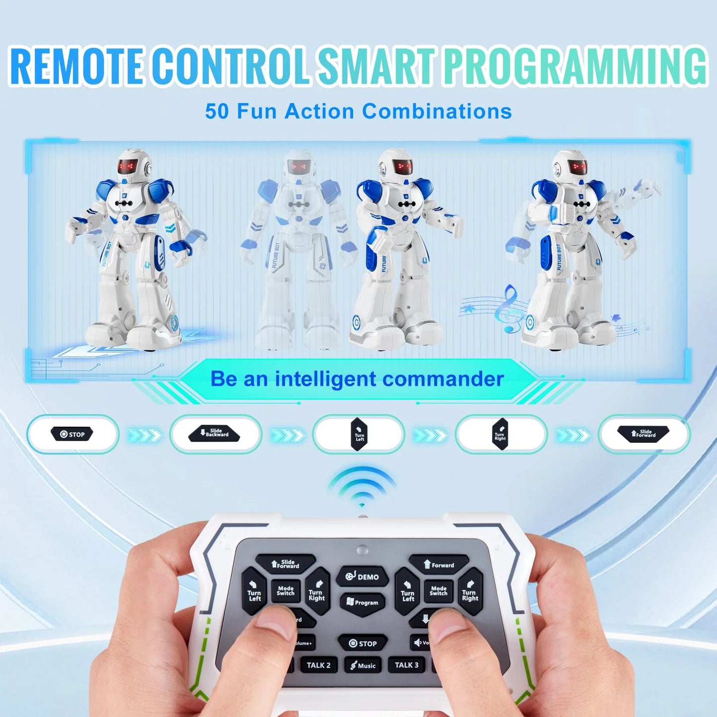 VEVOR Kids RC Robot Toy - Programmable, Dancing & Talking Fun for Ultimate Playtime!