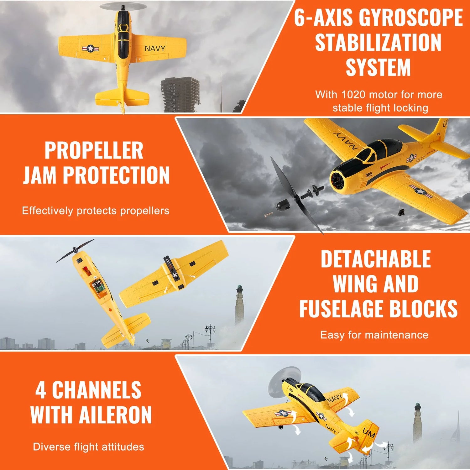 Soar High with the VEVOR Remote Control EPP Foam RC Airplane Trainer - Your Ultimate 2.4 GHz Wireless Flight Companion
