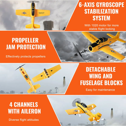 Soar High with the VEVOR Remote Control EPP Foam RC Airplane Trainer - Your Ultimate 2.4 GHz Wireless Flight Companion